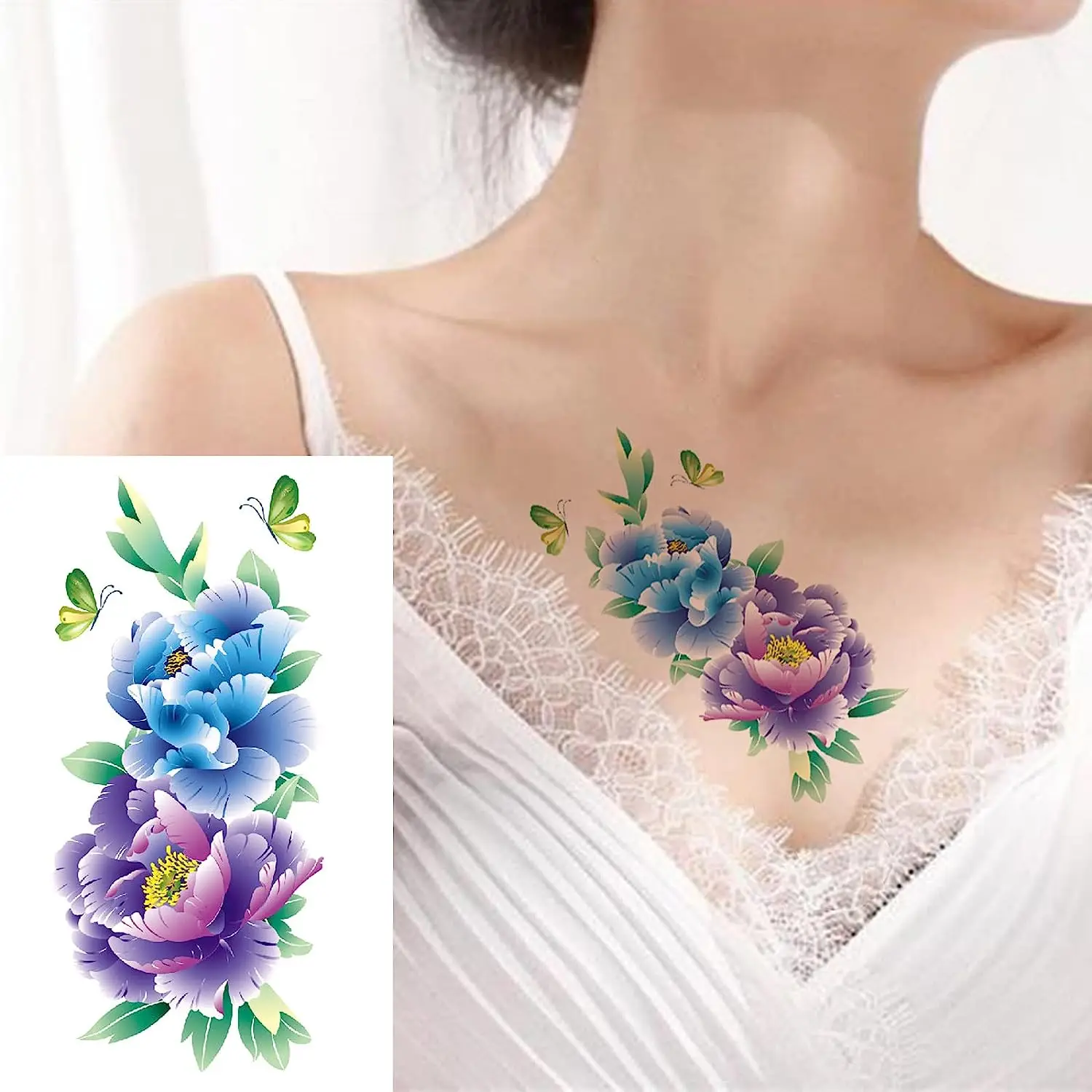 Hot Selling Girl Party Tattoo Stickers From Manufacturers Personal Packaging Paper Temporary Tattoo Stickers
