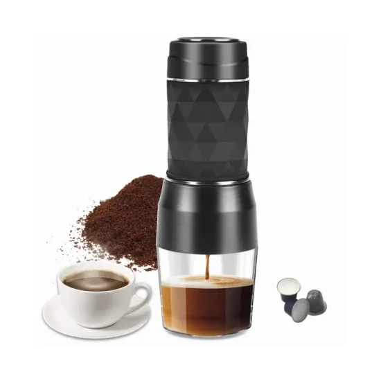 Portable Mini Espresso Coffee Maker Handheld Manual Pressure Coffee Machine for Home Office Travel Outdoor