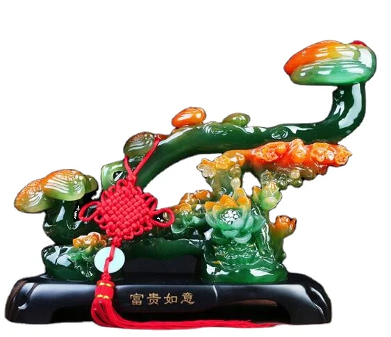 2022 High Quality Custom Made Feng shui Mascot Home Decoration Ruyi Resin Statue Ru Yi Home Decoration Resin Sculpture
