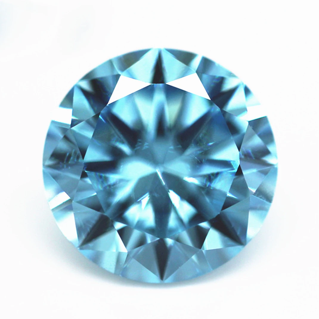 Wholesale 3MM-12MM Round Shape Colorful Synthetic Cubic Zircon 5A Round Cut CZ Stone Loose Gemstones Cubic Zirconia