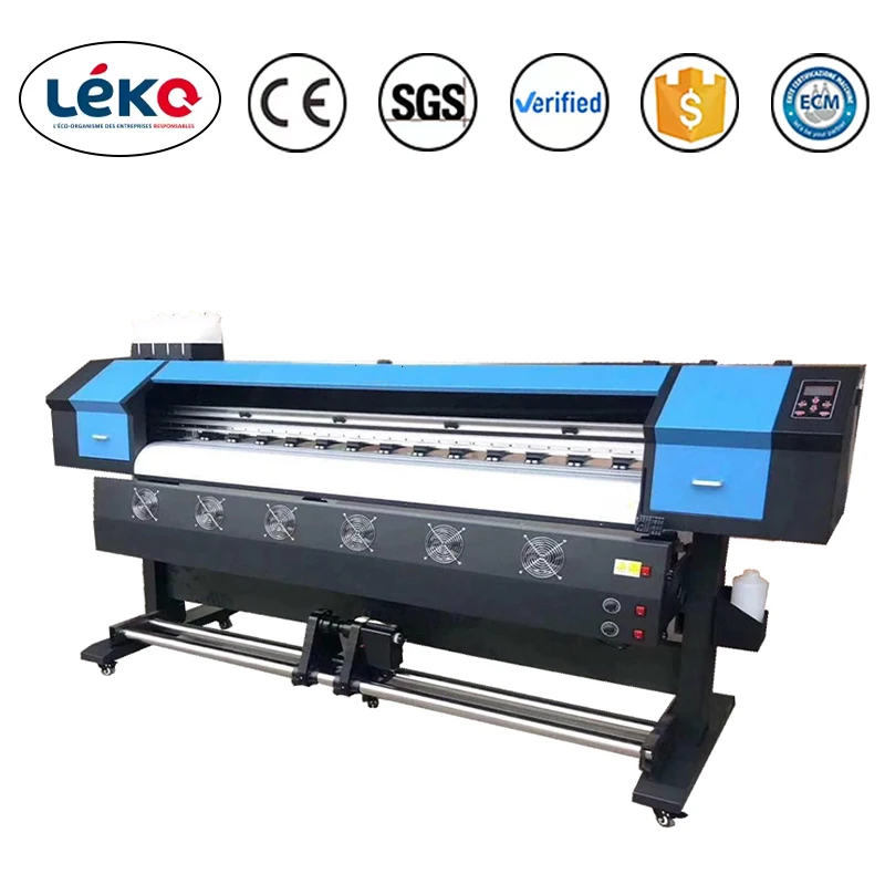 Good machine brand Eco Solvent Printer 1.6m 1.8m 3.2m 6 color eco solvent printer For Indoor Billboard Poster With best quality