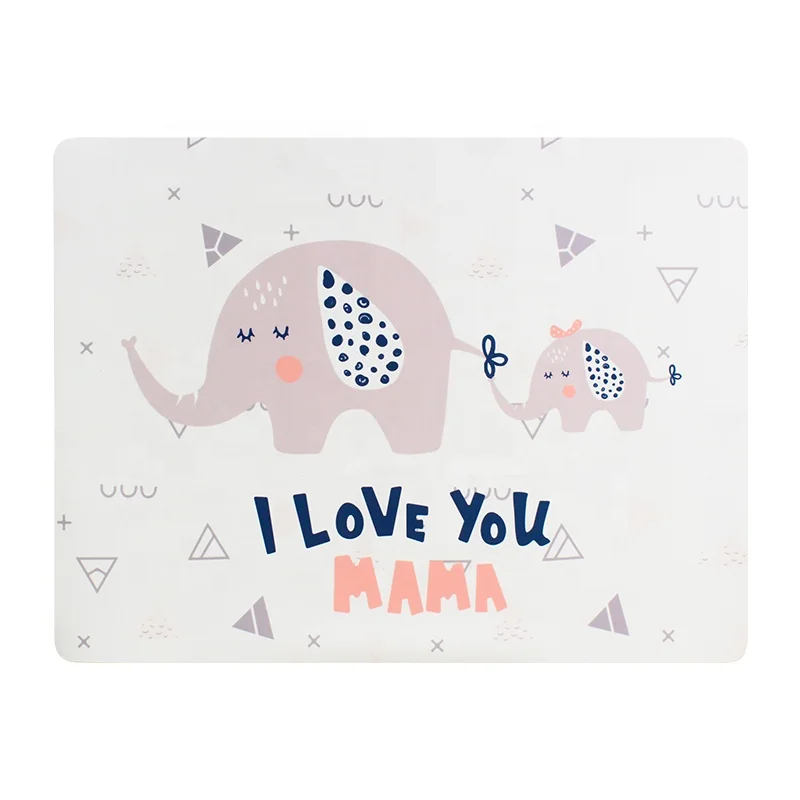 Food Grade Hot Sale Suction  Custom Study Mat Table Placement Silicone Table Place Mat