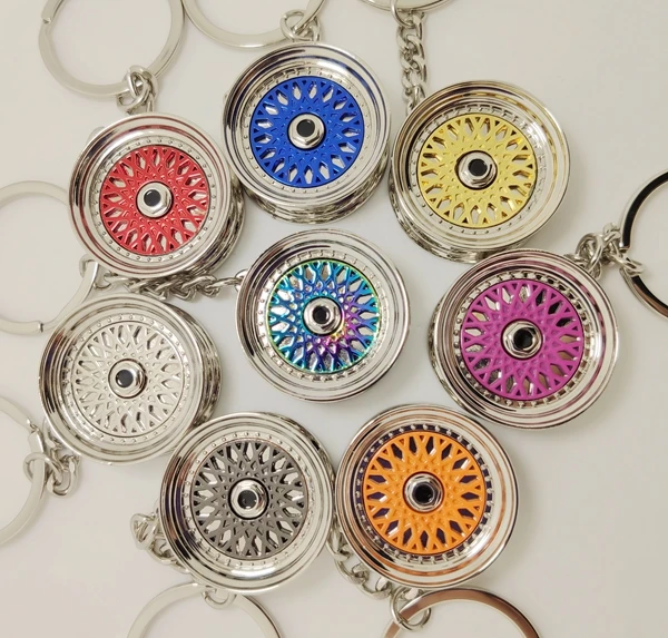 TURBOOST BBS Wheel Rim Keychain Car Part Keychain