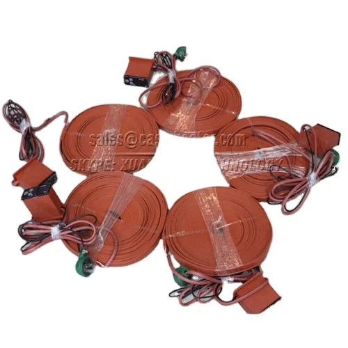 flexible silicone band heater with cable