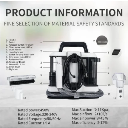Commercial Dry and Wet Vacuum Cleaners Household Spot Carpet Vacuum Cleaners Sofa Mattress Carpet Vacuum Cleaners