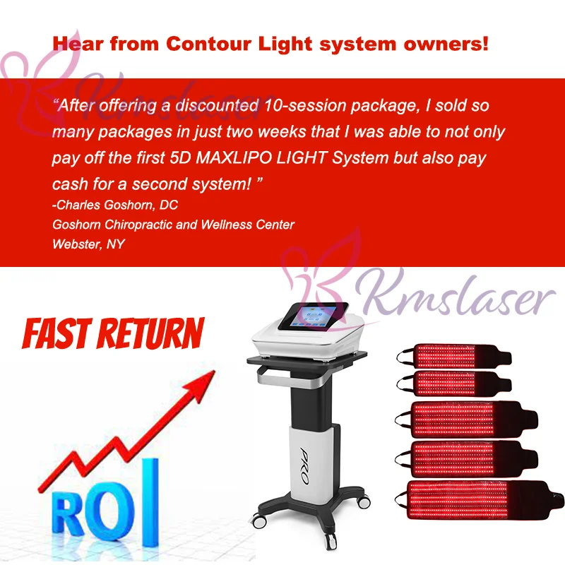 940nm Red pad led slimming Devices 5d infrared fat removal body contour light therapy machine