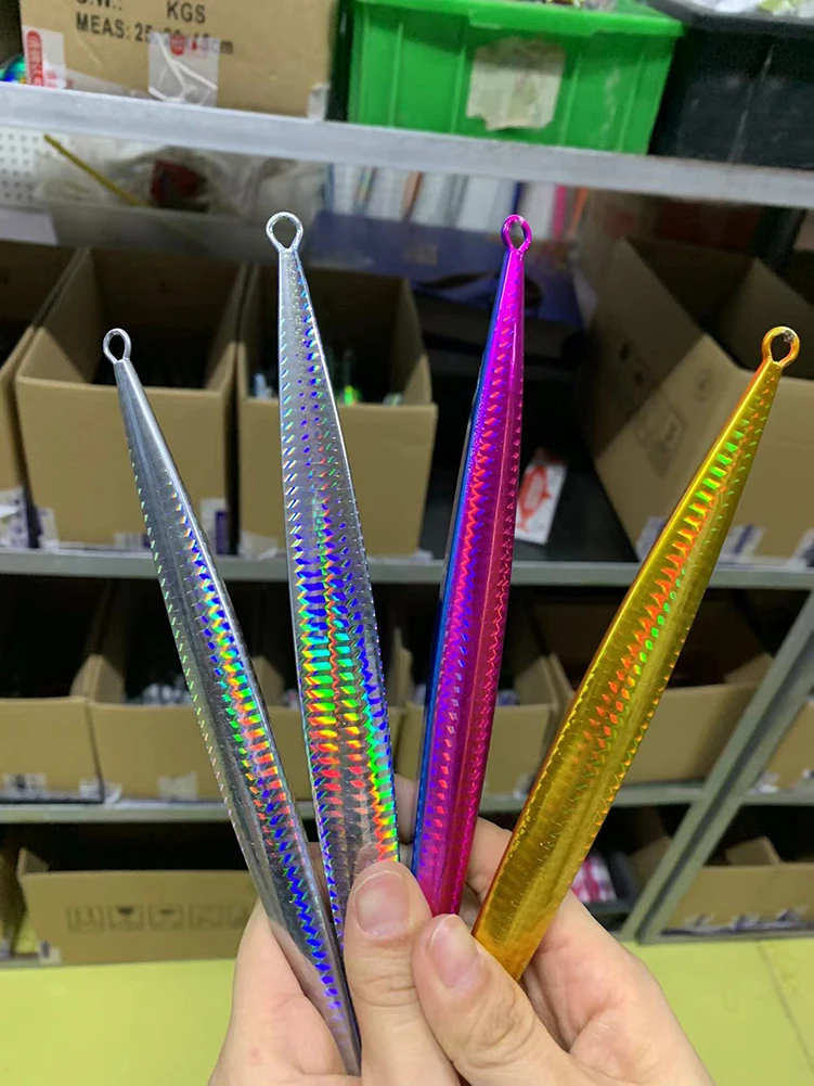 Slow Pitch Jigging Lure Vertical 200g Jigging Metal Fish Lure Fishing Tackle Fast Speed Sinking Jigging Lures