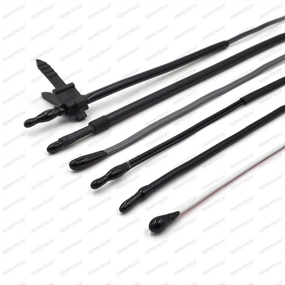 NTC 10K Thermistor Silicone Flat Wire Body Temperature Sensor