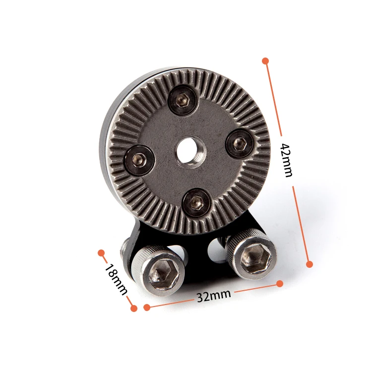 side rosette mounting adapter with central M6 threads