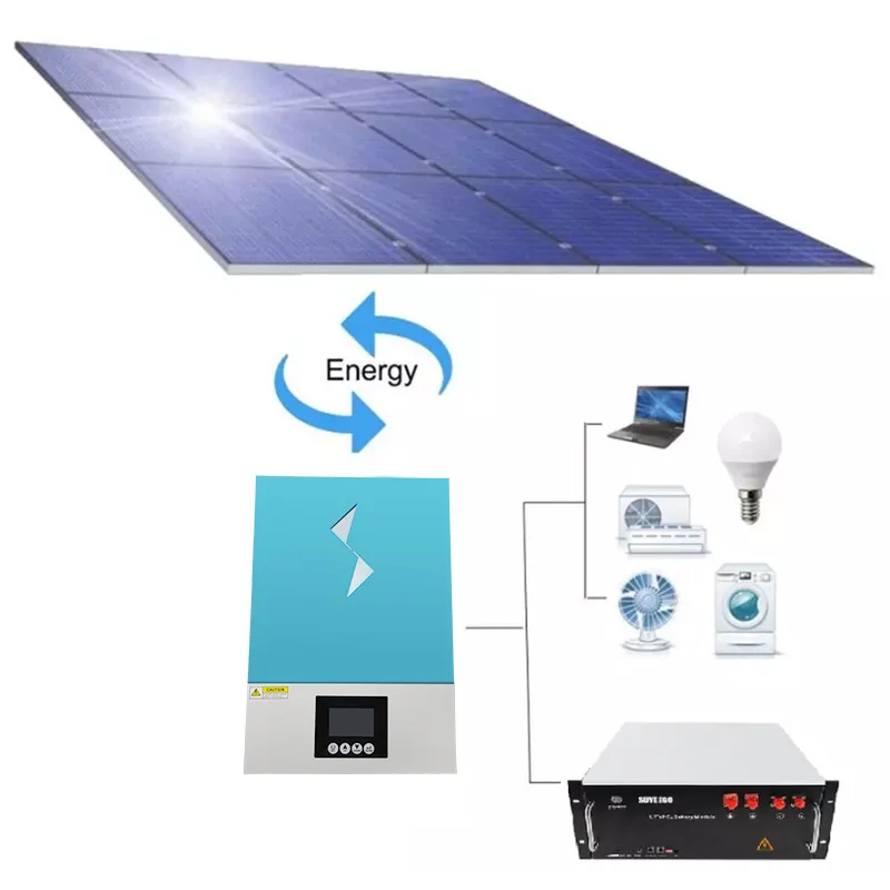 3.6KW 6.2KW 8.2Kw 10.2Kw Hybrid Grid All in One Inverter Solar Energy Systems Pure Sine Wave Inverters Mppt