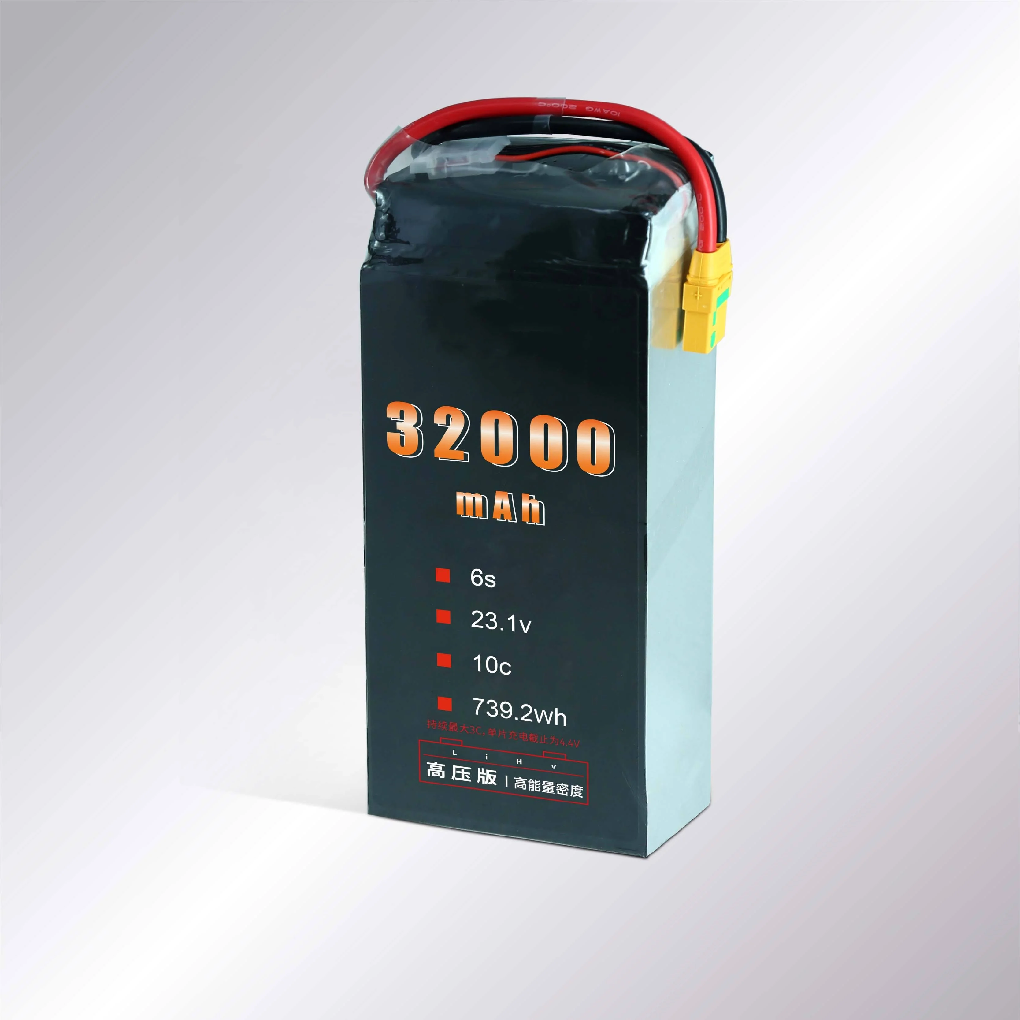 Factory Customized 6S 32ah semi solid state battery for Vtol and UAV drone