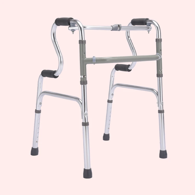 Rehabilitation Therapy Manufacturer Geriatric Elderly Walker Adjustable Height Mobility Aid Walking Frame Factory Price
