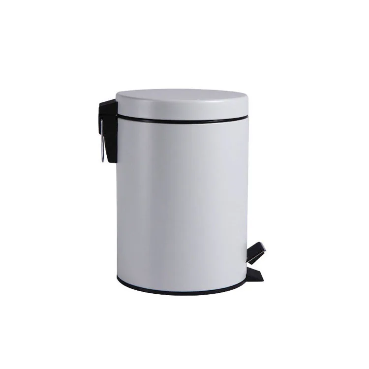 Large round 20L household  wastebin kitchen dust bin stainless steel trash can wall mounted rubbish bin