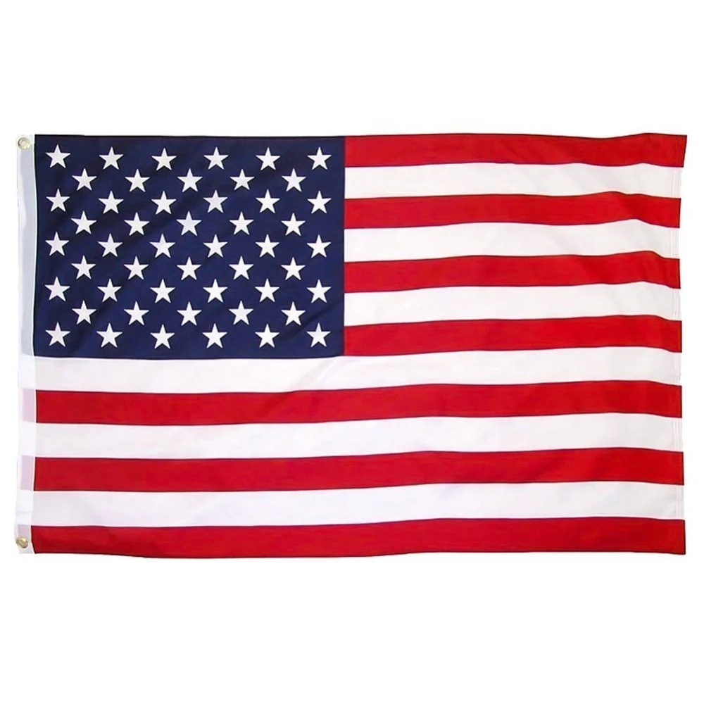 Factory Supply Cheap 3x5 Ft Sublimation Printing Advertising Flags Indoor Embroidered Stripes United States Countries Flags