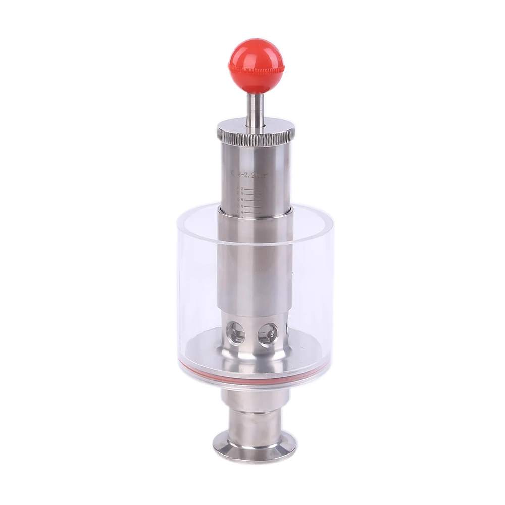 Sanitary Stainless Steel Tank With Pressure Gauge Exhaust Pressure Air Release Valve