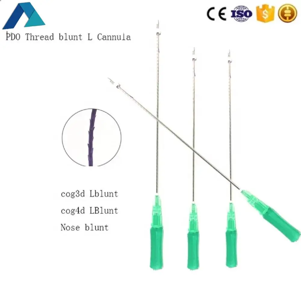 Users to recommend PDO/PCL/PLLA  Eye brow cog  lifting thread  with needle