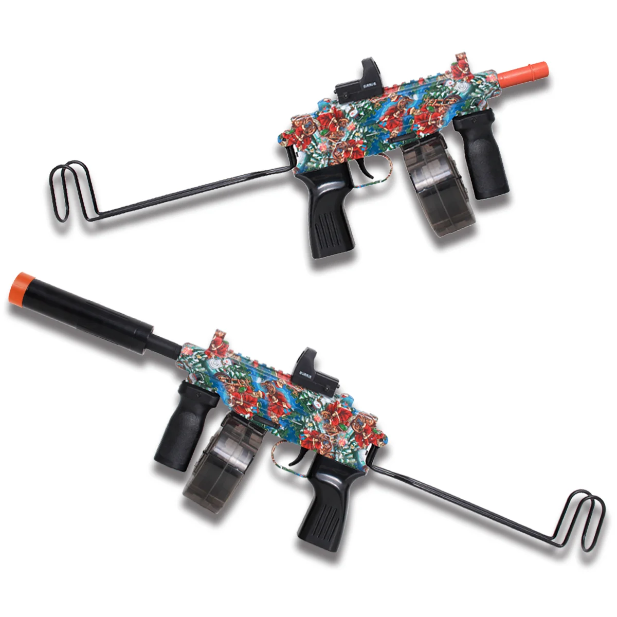 Free sample boy shooting game explosions hydrogel gun electric soft pinball toy gun Christmas style, holiday gifts.