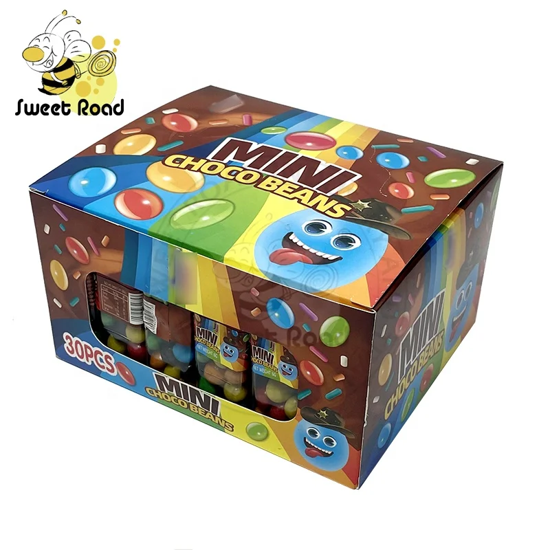 Colorful Mini Chocolate Beans in Bottle
