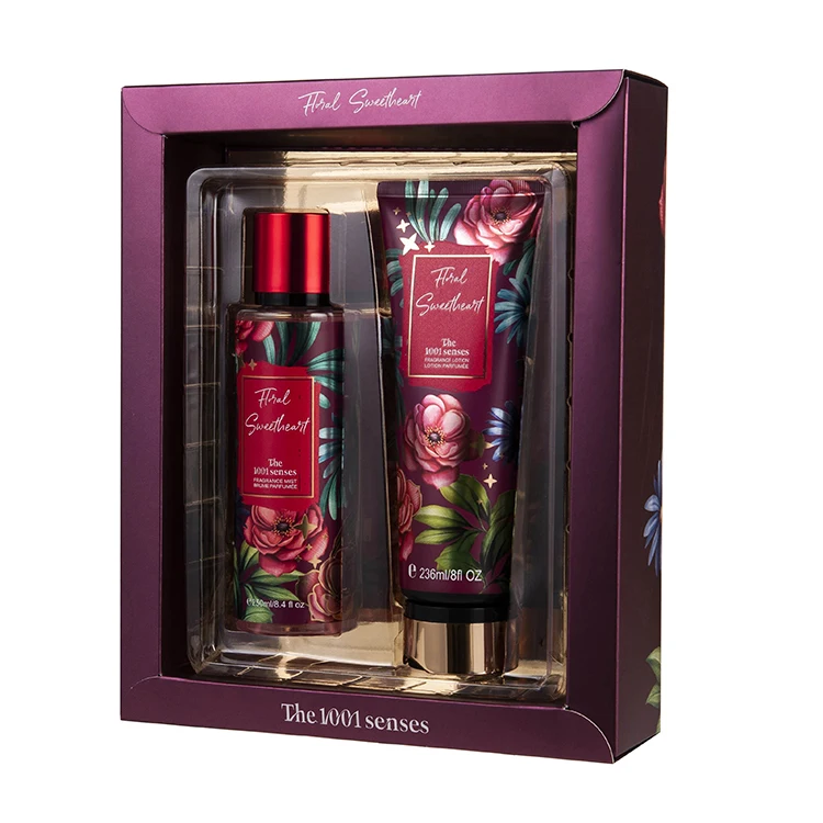 Beauty Secret Floral Smell scent Body Spray Perfume Original Brand Private Labeling Fragrance Body Lotion Gift Set Body Lotion