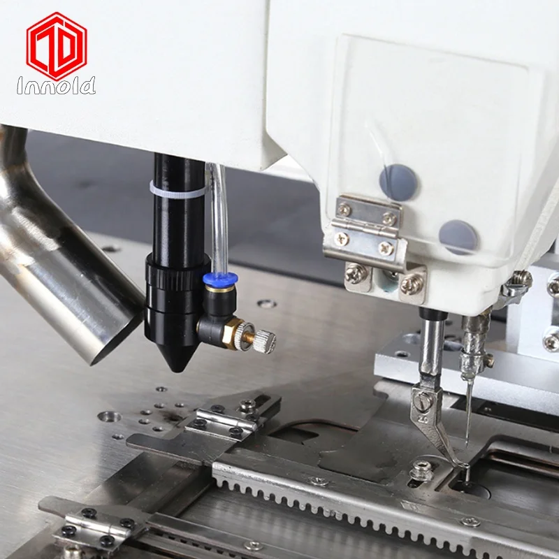 Automated Industrial Jeans Front Laser Patch Welding Jean Pocket Sewing Machine