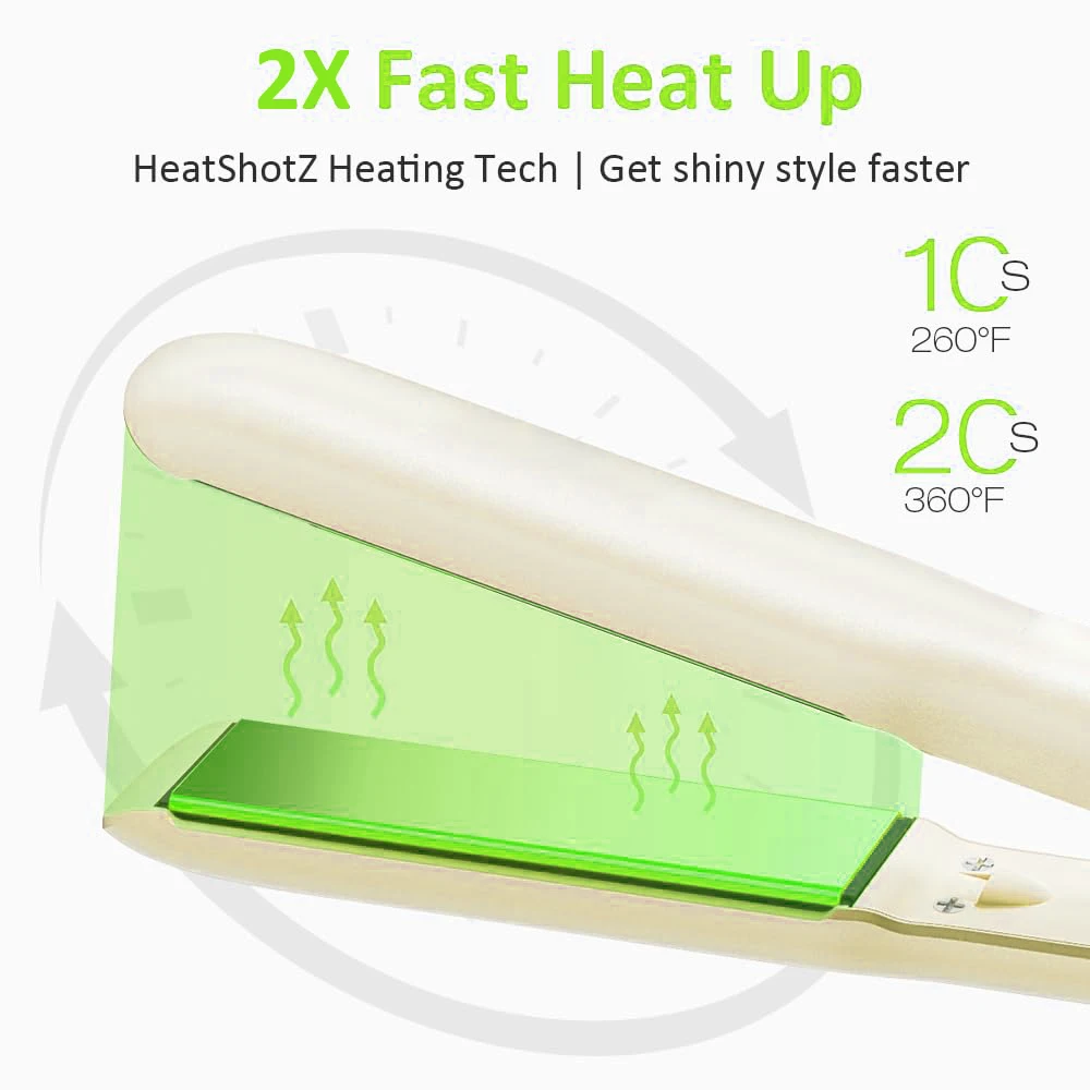 Professional Salon Negative Ion Hair Straightener Titanium Fast Heat Up Electric Ceramic Coating Hair Straightener Flat Iron