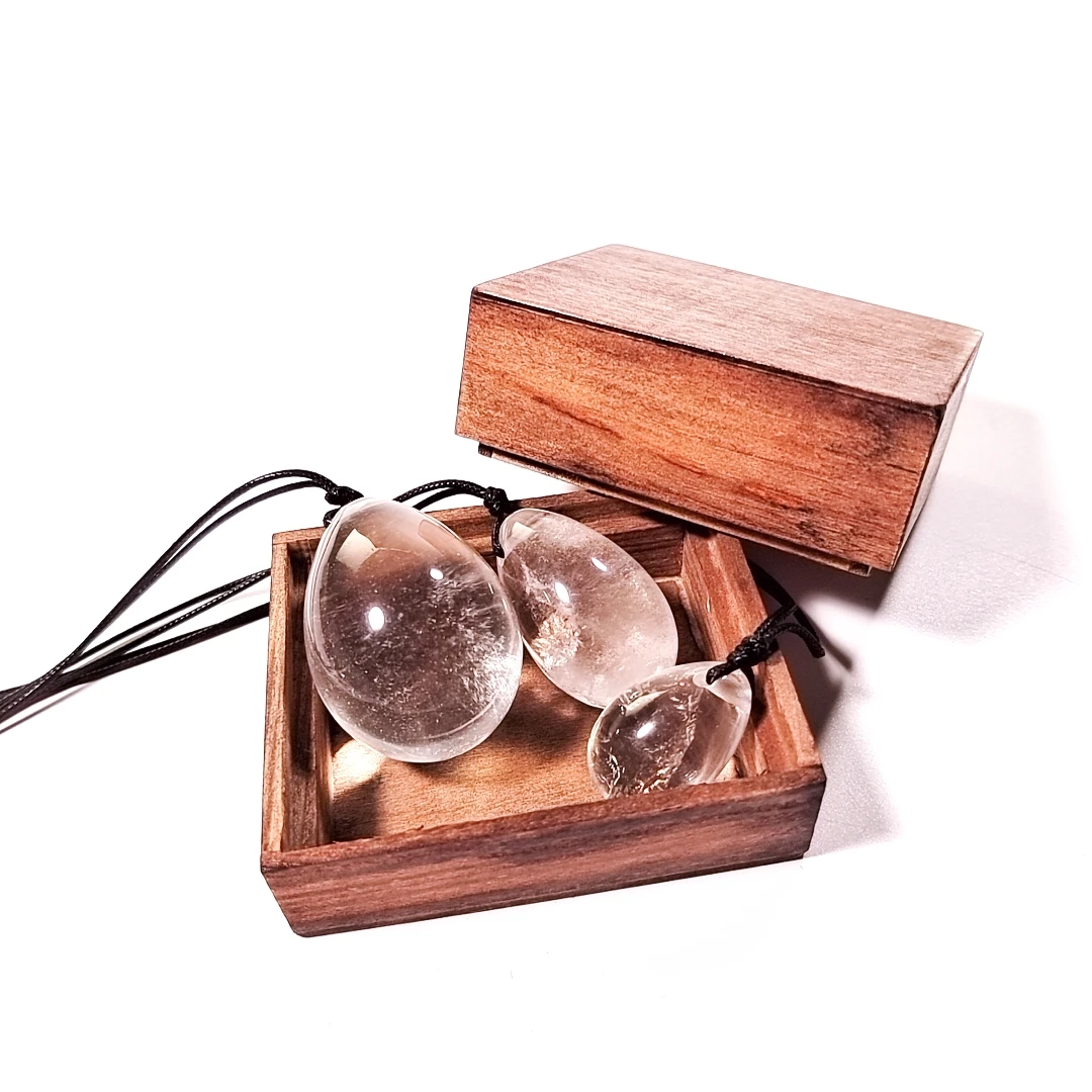 Китайские натуральные яйца яони из прозрачного кварца для прямой оптовой продажи