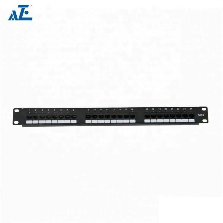 China Manufacture Gigabit Smart Cat6 Data Patch Panel 24port Led Panel Patch