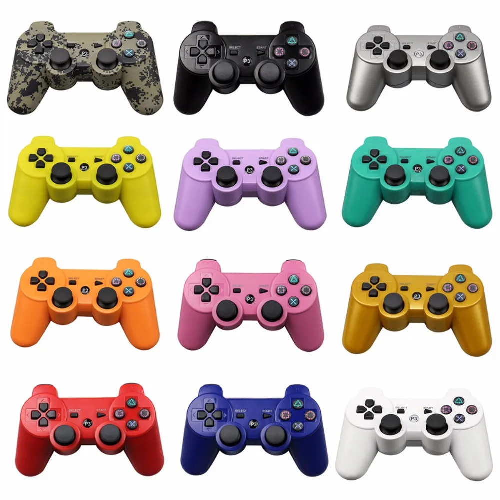 factory price video gamepad PS3 wireless game console portable handle double shock wireless game controller joystick game player