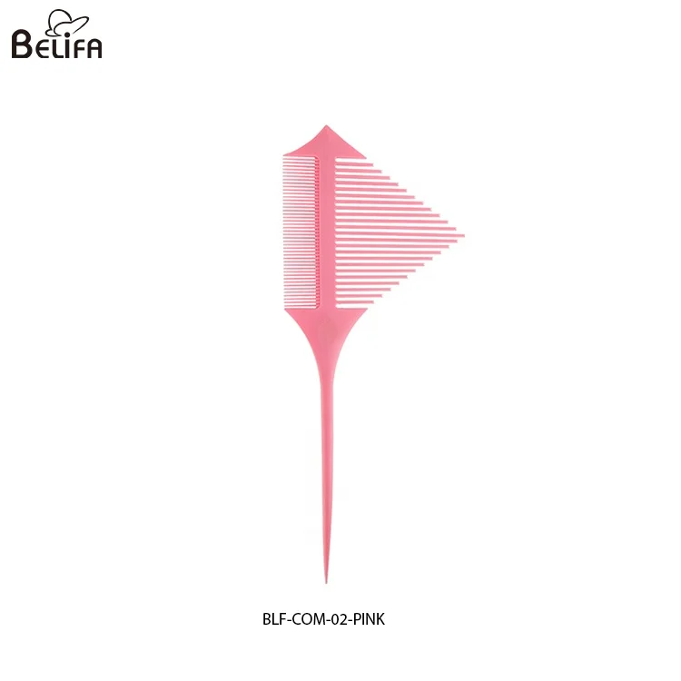 Hair styling salon dye point tip highlight comb plastic dual double head rat tail hair comb