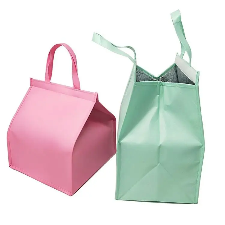 Wholesale Fashionable Durable Pouch Tote Promotional Cake Food Insulated Pp Non Woven Cooler Bag