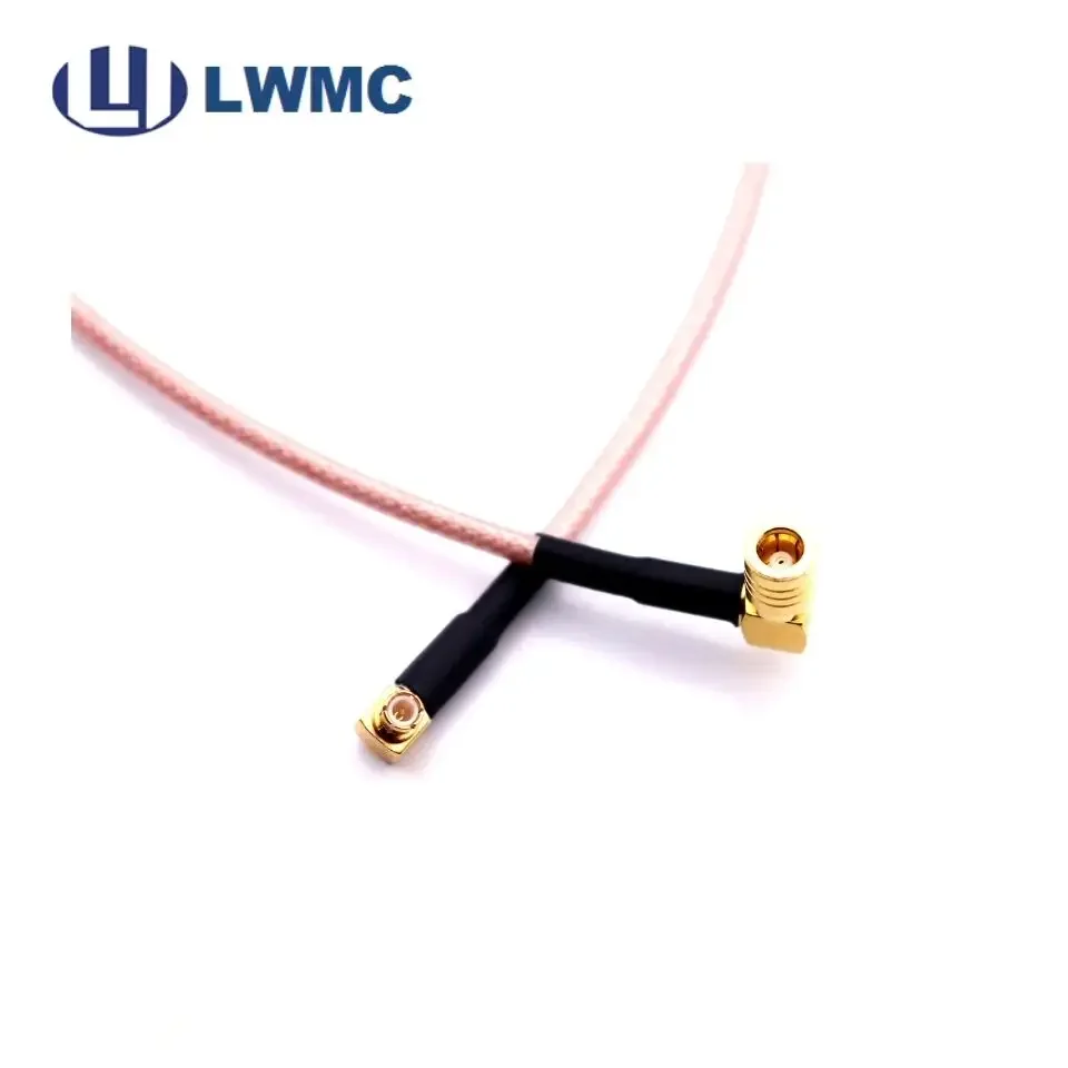 Best Price RF Coaxial Cable Assembly MCX R/A male to SMB R/A female crimp for RG 316D cable