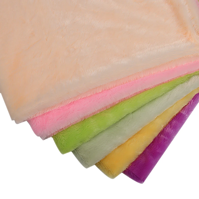 ETong Factory 15MM PV Plush South Korean Cashmere Fabric Luxury Faux Fur 100% Polyester Hometextile Fabric
