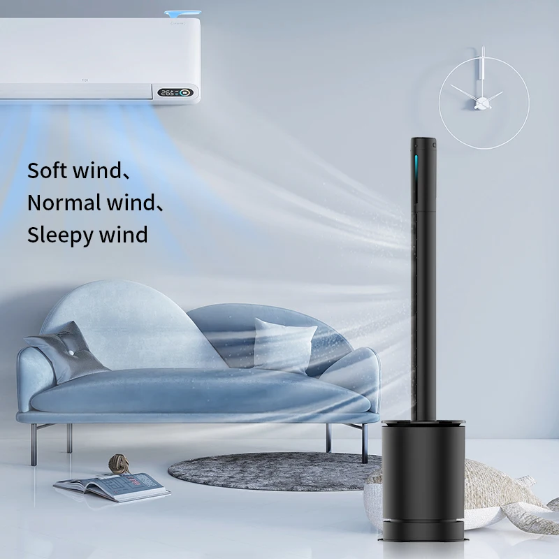 2024 Hot Style Multi-function Smart Fan Household HEPA 13 Filter Air Purifier Bladeless Fan Heater