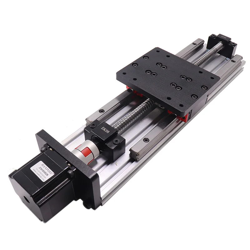 HanBuild  for Cnc linear stepper motor HGH15 HIWIN 600MM same size SFU1204 with Linear Guides  HPV6 Linear module ballscrew with