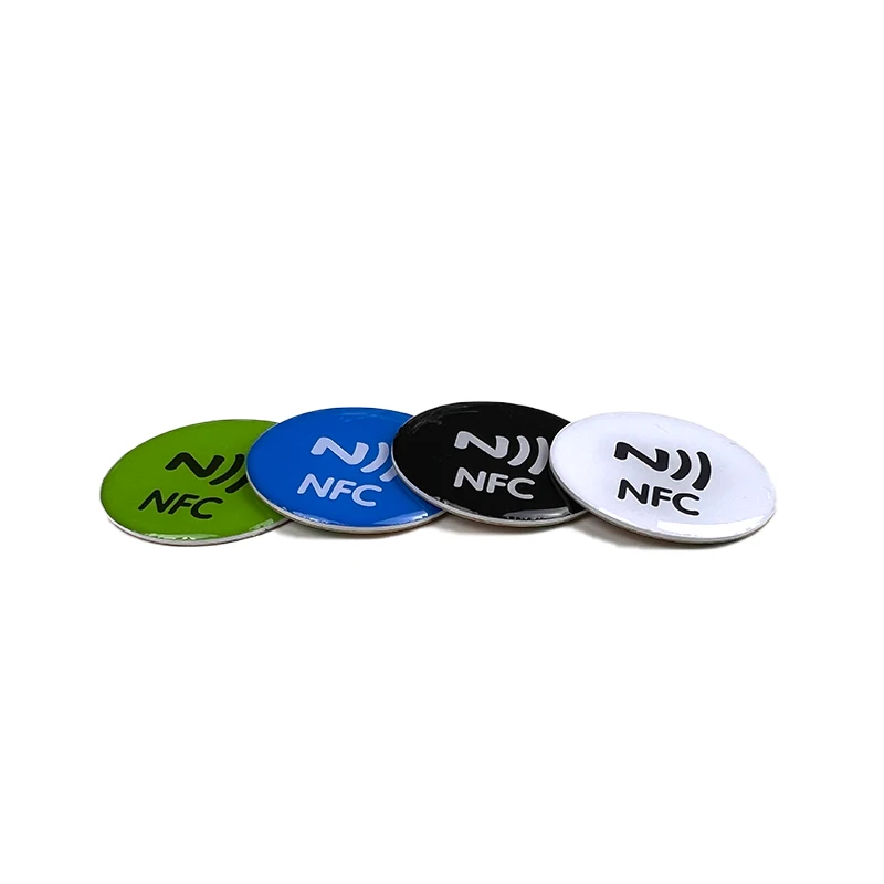 Factory Cheap Round Waterproof Logo Rfid Label Epoxy Card 13.56 Mhz Custom Nfc Label Sticker Tag
