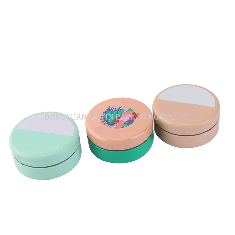 Custom Airtight Child Resistant Safe Lock Childproof Tin Box Mini Circular Box Metal Containers Can Packaging