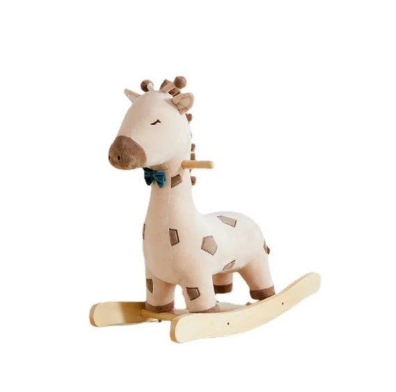Creative cartoon toy decoration wooden giraffe horse