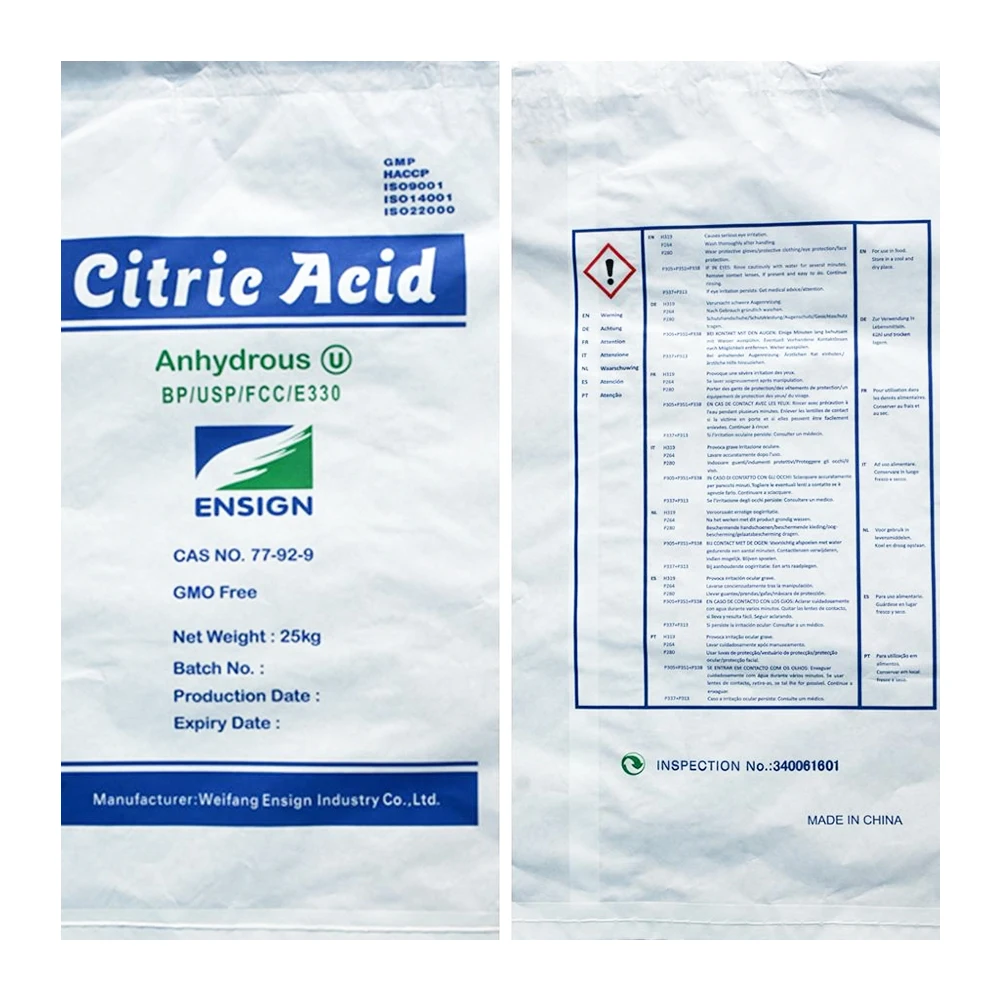 product line of lemon salt pure citric acid mono monohydrate edible wholesale from 10 tons price per ton price per kg