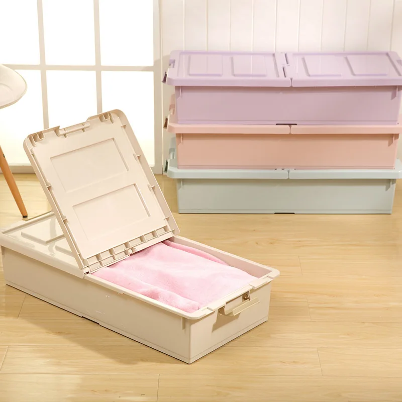 Extra Large Storage Under bed Boxes With Wheels For Comforters Blanket Bedding Duvet