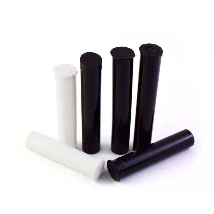 Custom Size/Logo/Color 98mm 109mm 116mm 120mm Child Resistant Plastic Tube Pop Top J Tubes