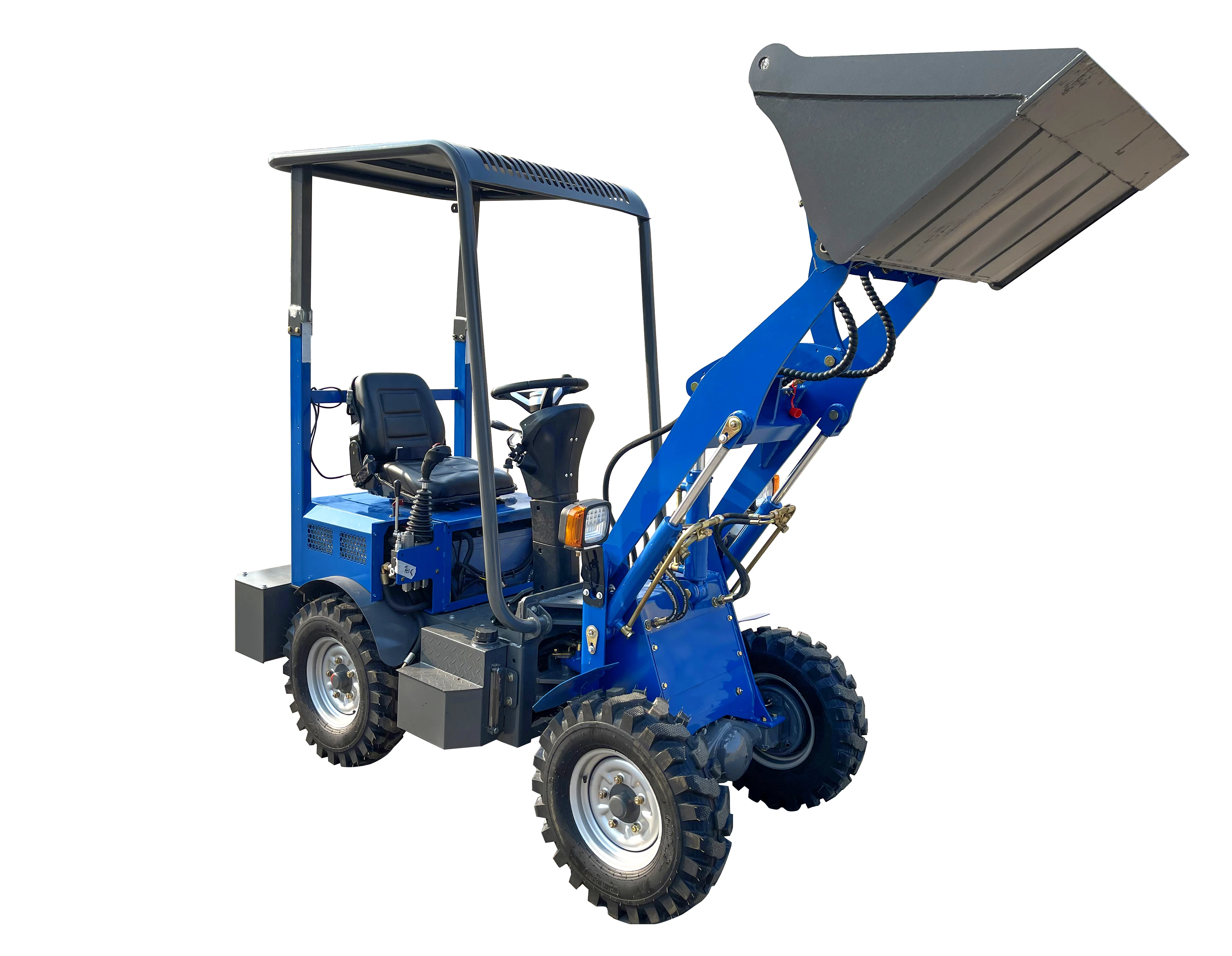 400kg Home Garden Use Mini Electric Battery Powered Compact Small Wheel Loader 04