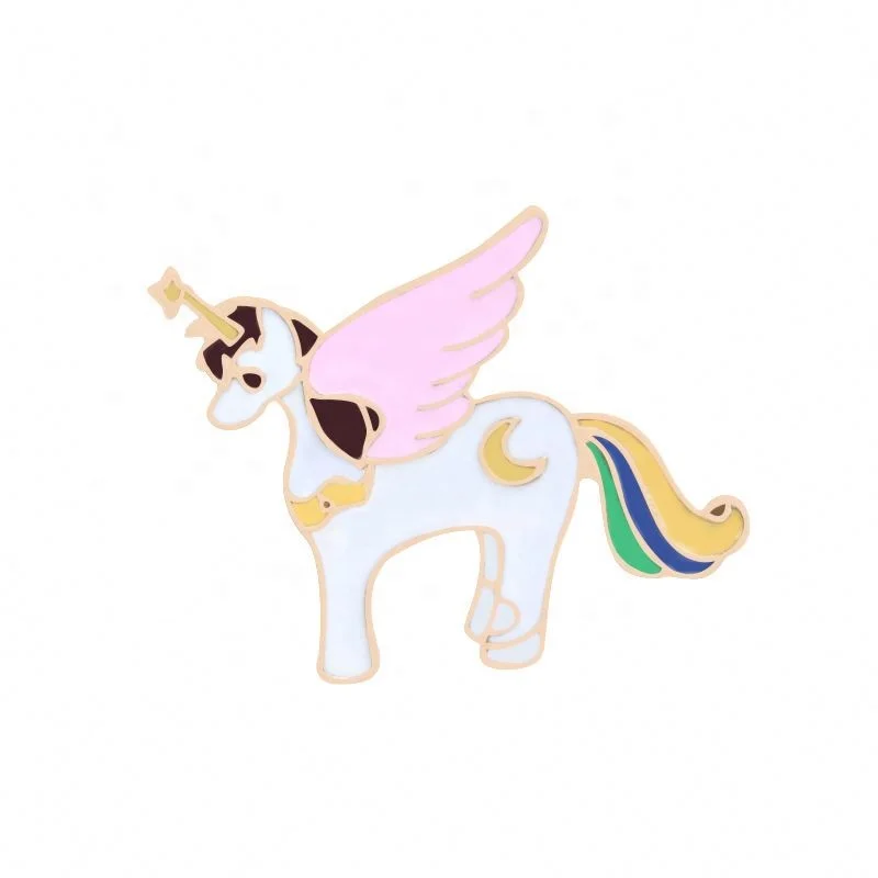 
Hot Selling Unicorn Shape Custom Enamel Lapel Pins, Bulk Hard Enamel Brooch Lapel Pin brooch pin 