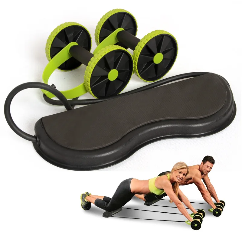 Abdominal Double Wheel AB Wheel Roller Abdominal Exercise Train Whole Body Muscle Ab Equipment Multi-Functional Wheel