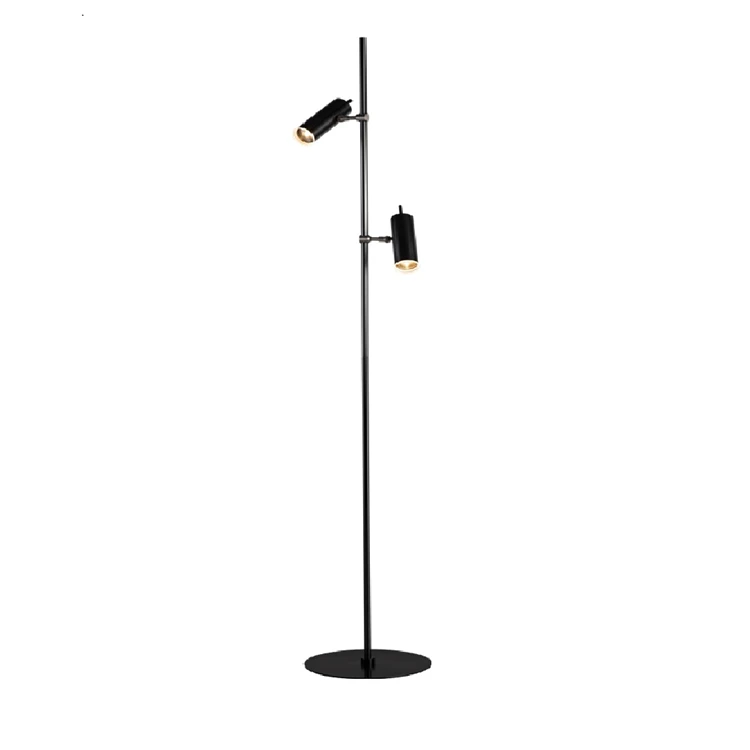 Nordic Standing Light 2 Lights Mother and Son Floor Lamp Led Adjustable Industrial Glass Floor Light for living room