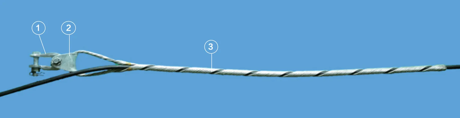 ADSS Helical Dead End Clamp Tension Clamp Performed Guy Grips Galvanized Power Accessories for Short Span ADSS OPGW Cable