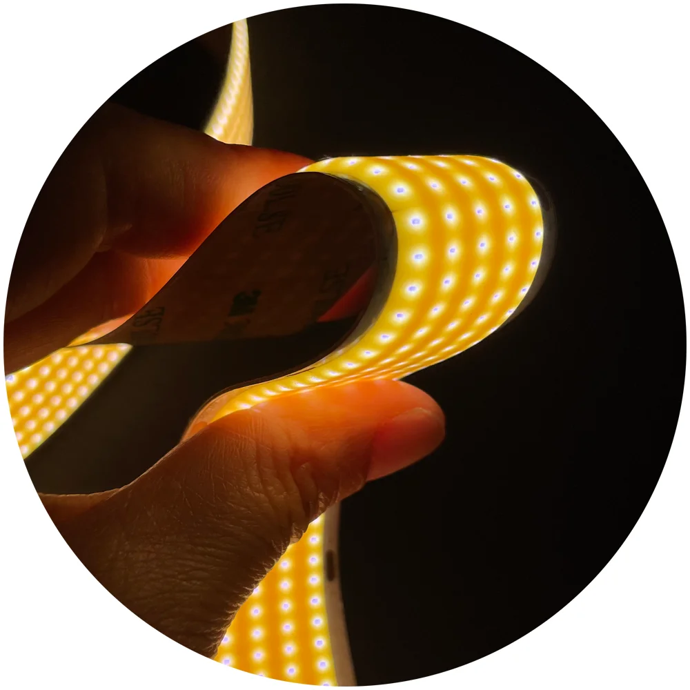 special high brightness IP20 3000k 4000k 6500k DC24V 40w/m Ra>90 120lm/w 30mm PCB cob flexible led strip light