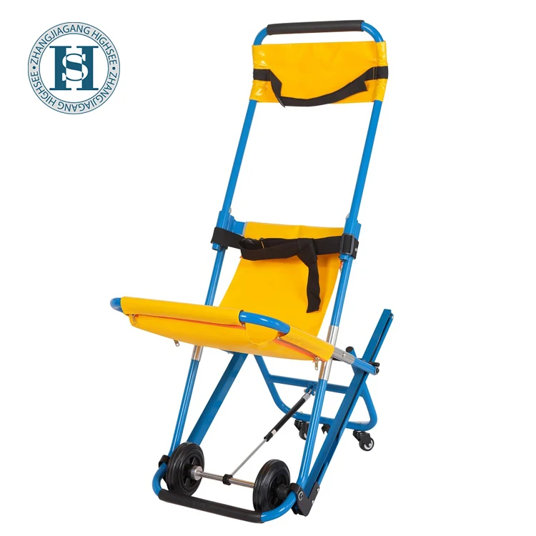 Portable Hospital Evacuation Medic Emergency Foldaway Wheelchair Climbing Stair