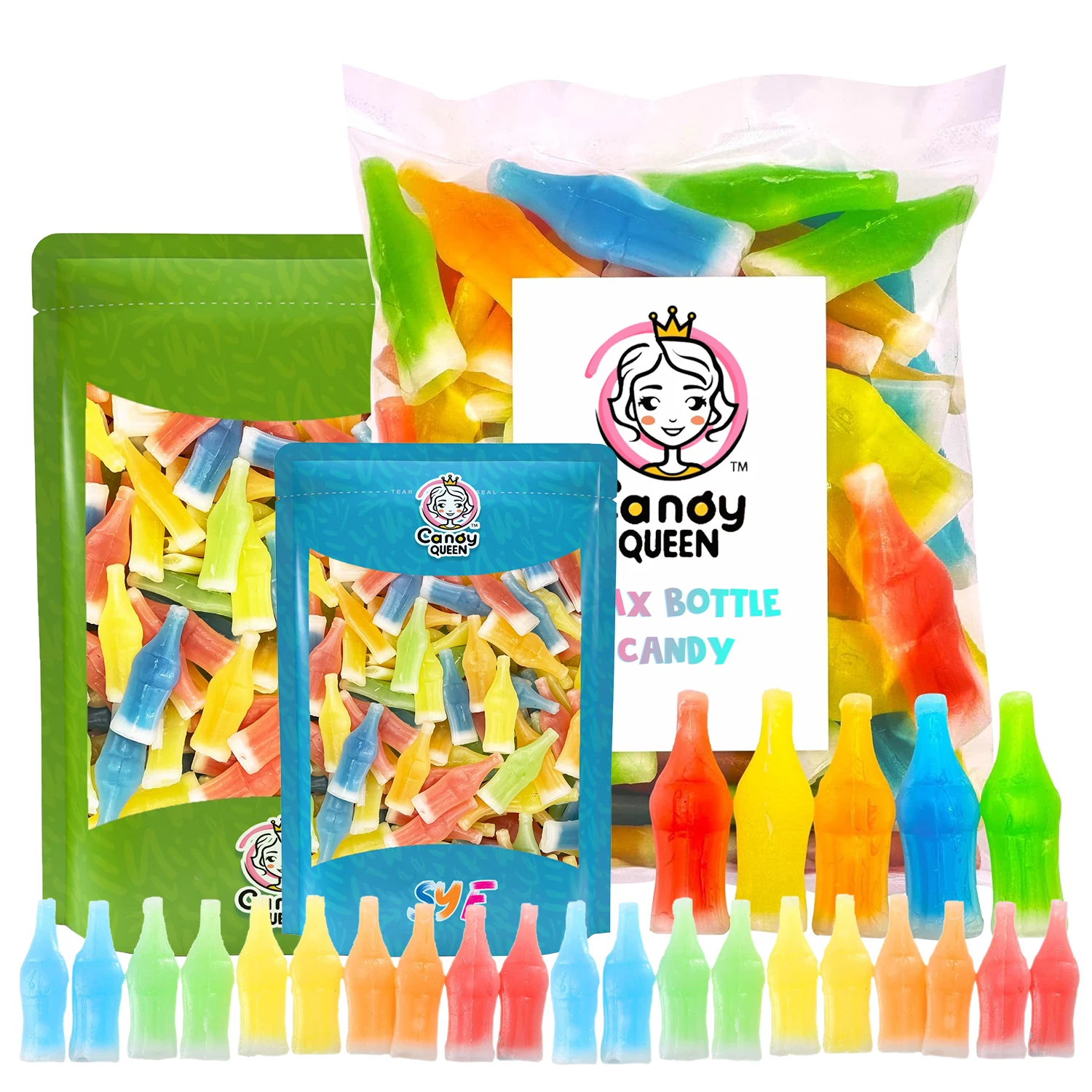 HACCP/BRC certificate wholesale bulk fruit jam wax bottle liquid candy Halal