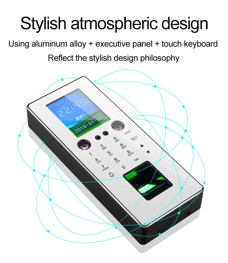 10,000 attendance capacity face fingerprint password access control terminal attendance time for office