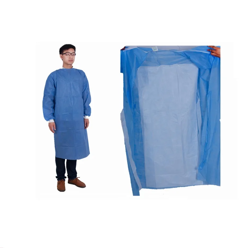 Disposable Medical Surgical Isolation Gown with CE ISO Certification